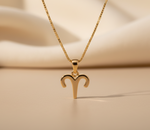 Load image into Gallery viewer, Gold Plated 925 Silver Aries Zodiac Necklace | Astrology Pendant
