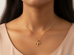 Load image into Gallery viewer, Gold Plated 925 Silver Aries Zodiac Necklace | Astrology Pendant

