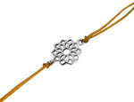 Load image into Gallery viewer, Sahasrara Chakra 925 Sterling Silver Rakhi Bracelet for Brother
