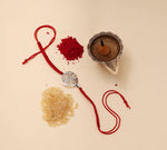 将图像加载到图库查看器中， Filigree CZ 925 Sterling Silver Rakhi for Brother
