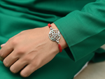 将图像加载到图库查看器中， Filigree CZ 925 Sterling Silver Rakhi for Brother
