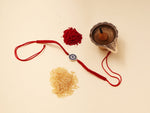 Load image into Gallery viewer, Sterling Silver Evil Eye CZ Rakhi for Brother for Raksha Bandhan
