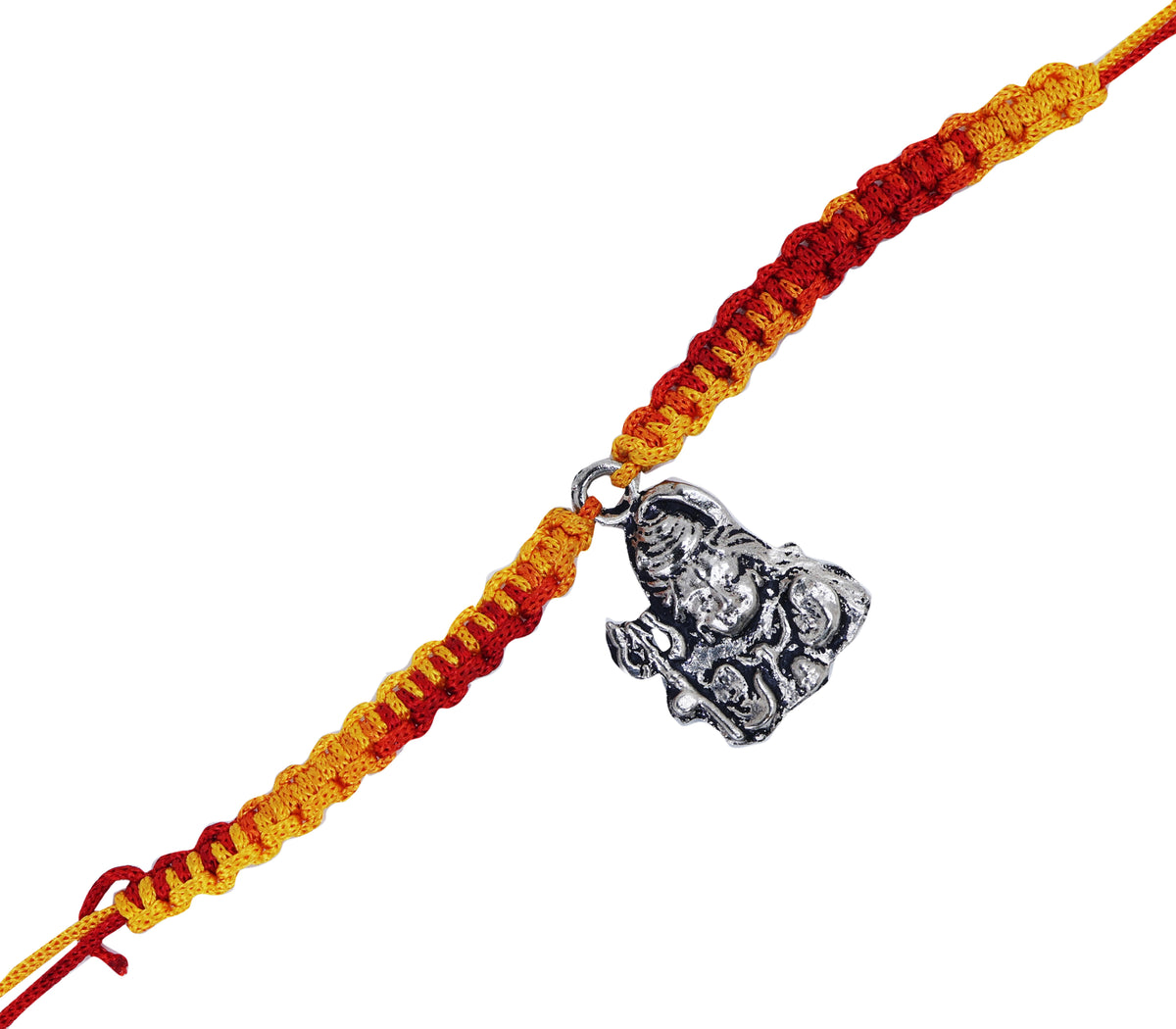 925 sterling silver lord shiva rakhi bracelet for raksha bandhan
