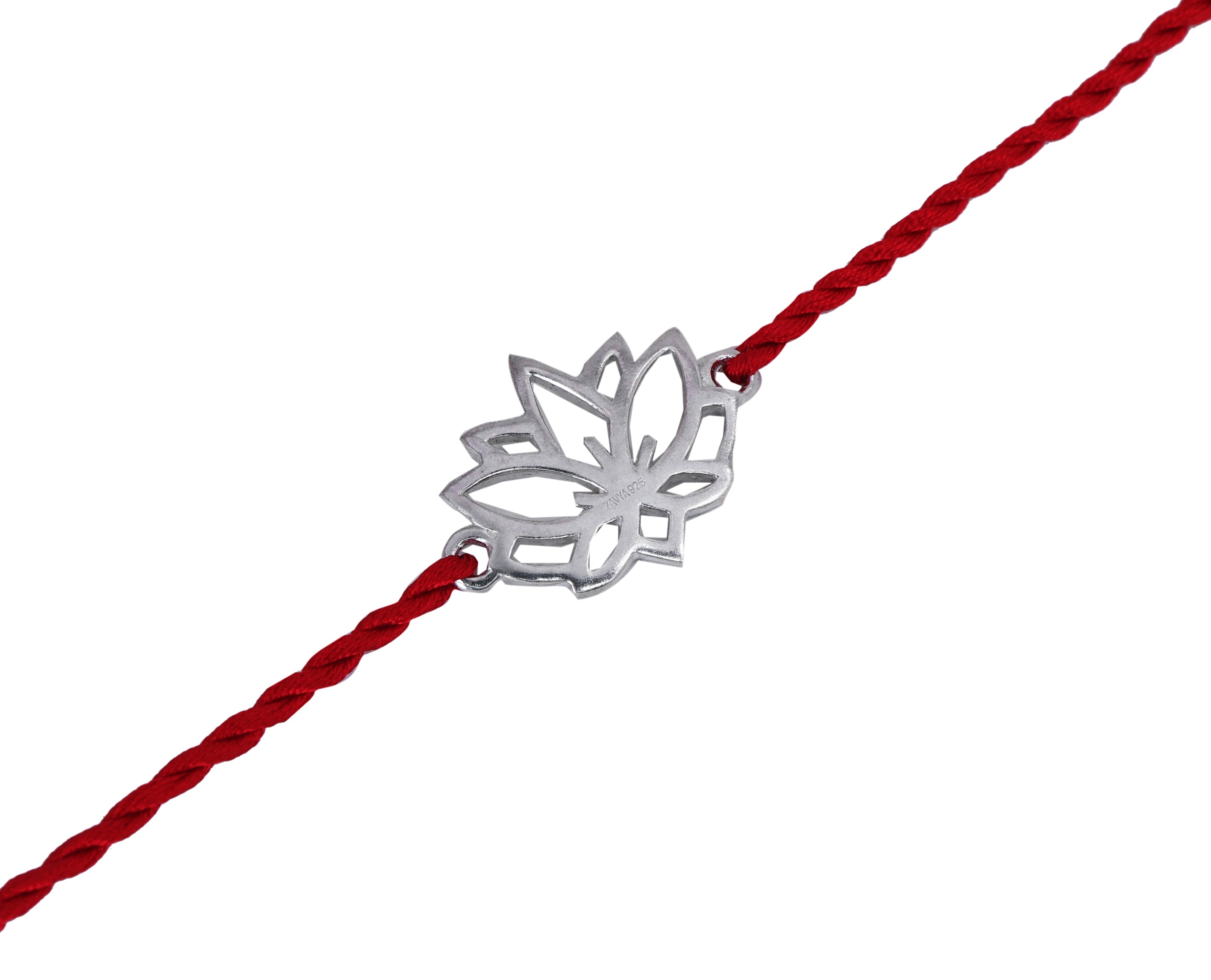 Lotus Rakhi in 925 Sterling Silver | Bracelet for Raksha Bandhan