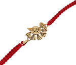 将图像加载到图库查看器中， Ganesha 925 Sterling Silver Rakhi Bracelet for Raksha Bandhan Gift
