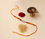 将图像加载到图库查看器中， 925 Silver Infinity Charm Rakhi for Brother | Raksha Bandhan Gift
