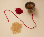 Load image into Gallery viewer, Shiva Trishul Damaru Rakhi in 925 Sterling Silver with CZ for Brother
