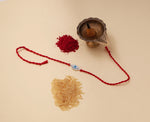 将图像加载到图库查看器中， Evil Eye Rakhi 925 Sterling Silver CZ Bracelet for Brother
