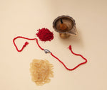 将图像加载到图库查看器中， Ganesha Rakhi in 925 Sterling Silver for Raksha Bandhan Brother
