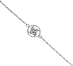 Load image into Gallery viewer, 925 Sterling Silver Swastik CZ Rakhi for Brother Raksha Bandhan
