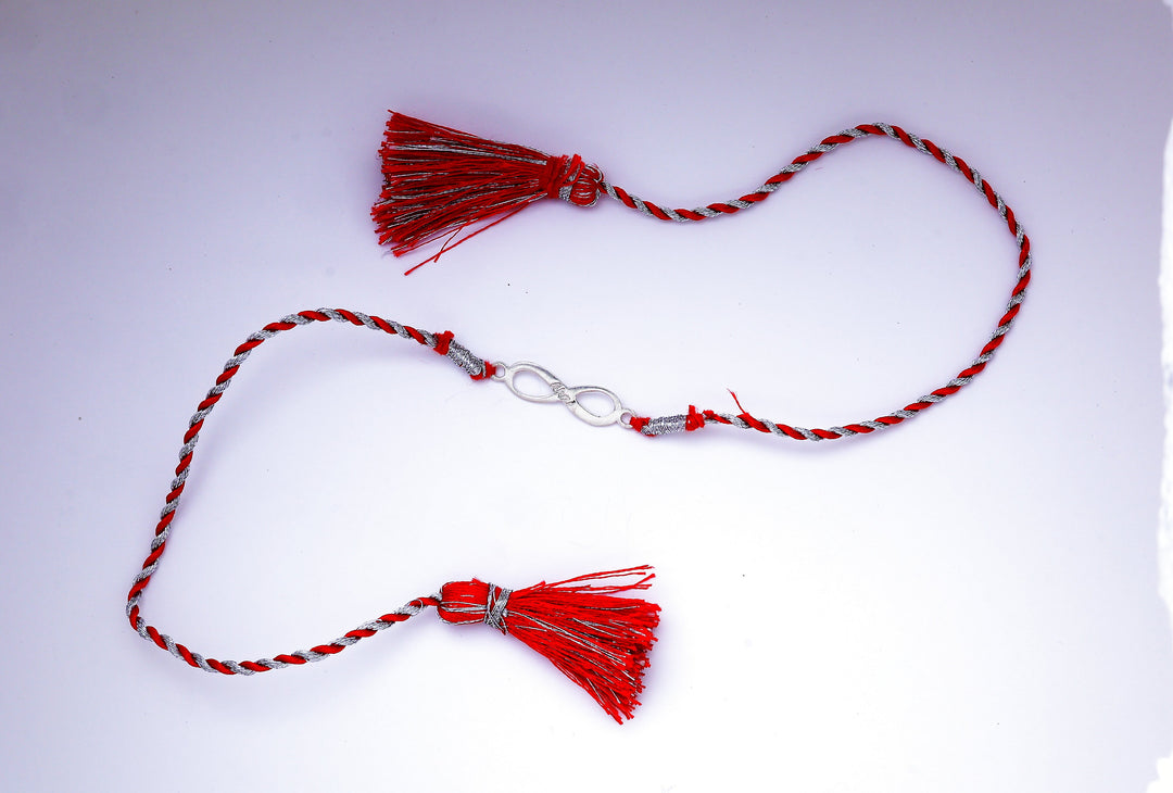 Infinity Zircon Rakhi in 925 Silver for Brother - Raksha Bandhan