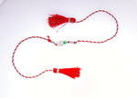 Load image into Gallery viewer, Evil Eye Feather Rakhi in 925 Silver with Zircon for Brother
