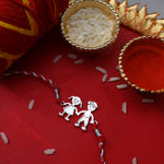 Load image into Gallery viewer, Brother Sister 925 Silver Charm Rakhi for Raksha Bandhan
