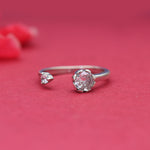 Load image into Gallery viewer, Anillo abierto de plata 925 con circonitas cúbicas | Joyería para mujer
