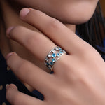 Load image into Gallery viewer, 925 Silver Blue Topaz Ring for Women | Gemstone Jewelry
