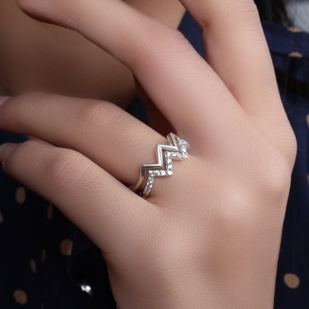 925 Silver Cubic Zirconia Ear Cuff | Women's Jewelry Gift