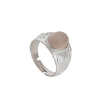 Load image into Gallery viewer, Anillo ajustable de plata con piedra preciosa ovalada para mujer | Joyería de regalo
