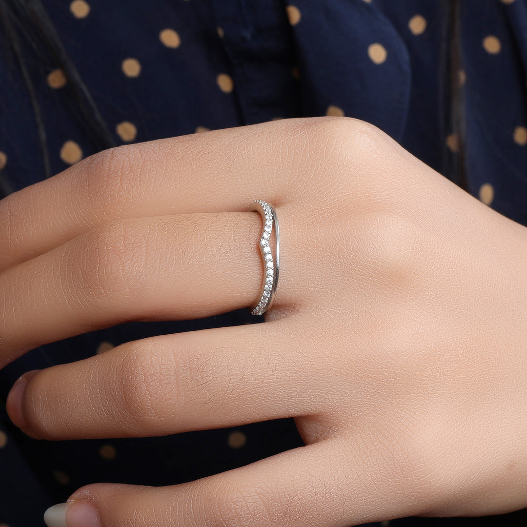 925 Silver Cubic Zirconia Ring for Women | Gift Jewelry