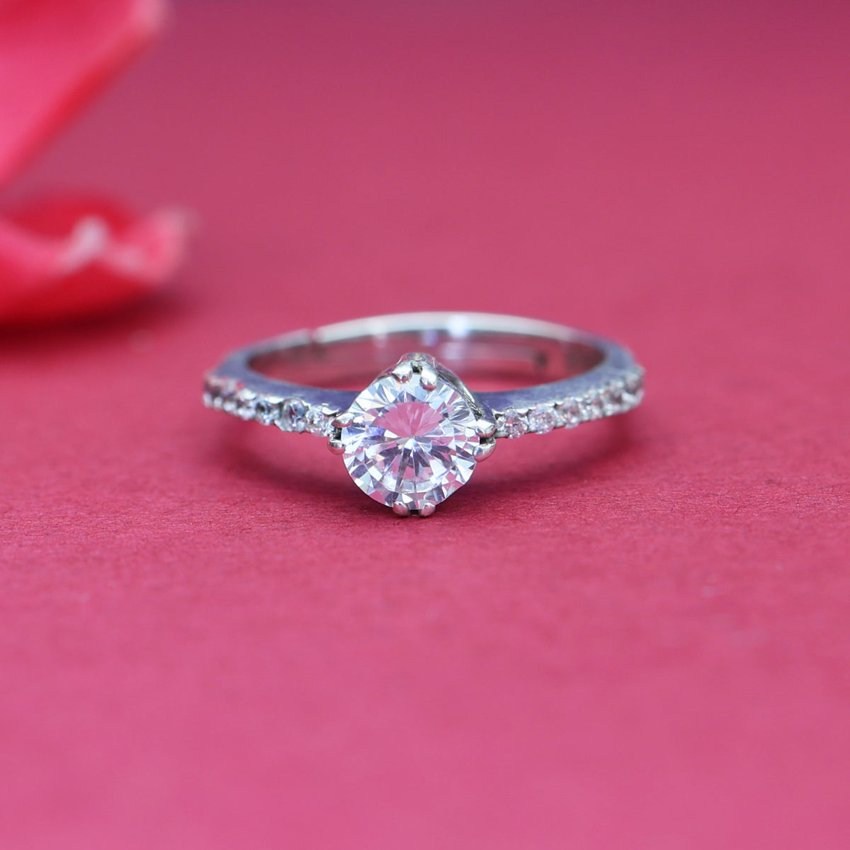 925 silver cubic zirconia ring for women | engagement ring