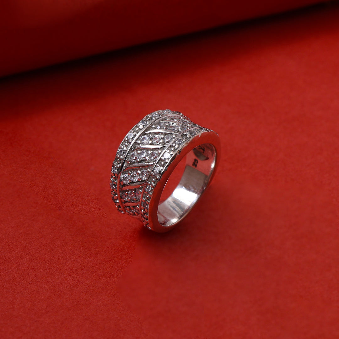 Silver Diamond Ring for Women | Anniversary Gift