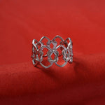 Load image into Gallery viewer, 925 Silver Openwork Flower Ring for Women | Elegant Jewelry
