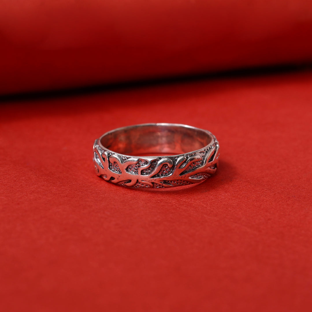 925 Silver Leaf Band Ring | Women's Ring | Gift for Her