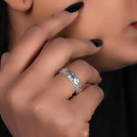 Load image into Gallery viewer, 925 Silver Leaf Band Ring | Women&#39;s Ring | Gift for Her
