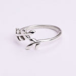 Load image into Gallery viewer, 925 Sterling Silver Olive Branch Wrap Ring for Women | Minimalist Band
