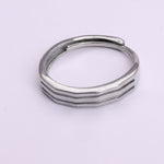 Load image into Gallery viewer, Sterling Silver Triple Stripe Wave Ring | Daily Wear Band
