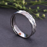 Load image into Gallery viewer, 925 Sterling Silver Hammered Band Ring | Modern Geometric Design
