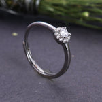 Load image into Gallery viewer, 925 Sterling Silver Solitaire Cubic Zirconia Adjustable Ring for Women
