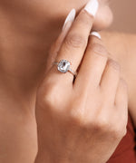 将图像加载到图库查看器中， 925 Sterling Silver Emerald Cut Solitaire Ring for Women
