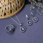 Load image into Gallery viewer, 925 Silver Blue Topaz Jewelry Set | Women's Gift
