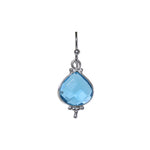Load image into Gallery viewer, 925 Silver Blue Topaz Teardrop Earrings &amp; Necklace Set | Gift for Her

