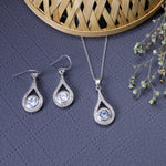 Load image into Gallery viewer, 925 Silver Teardrop Jewelry Set | Blue Gemstone for Women

