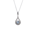 Load image into Gallery viewer, 925 Silver Teardrop Jewelry Set | Blue Gemstone for Women
