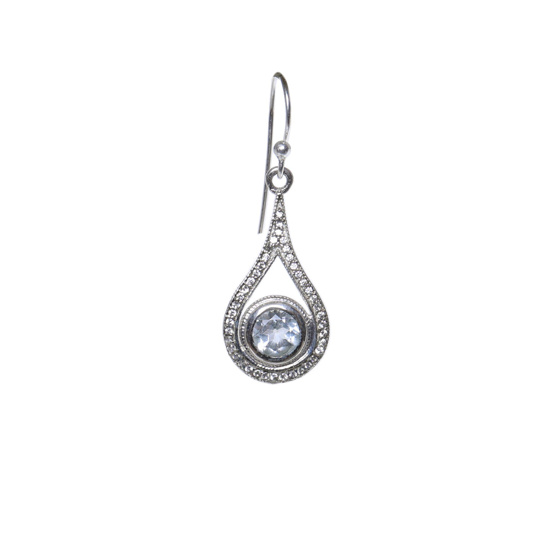 925 Silver Teardrop Jewelry Set | Blue Gemstone for Women