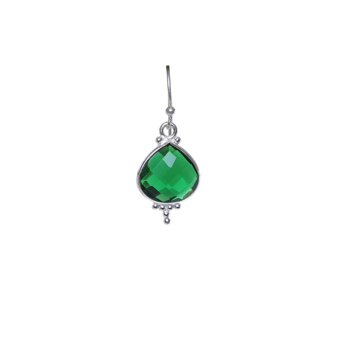 925 Silver Emerald Green Teardrop Jewelry Set | Women's Gift
