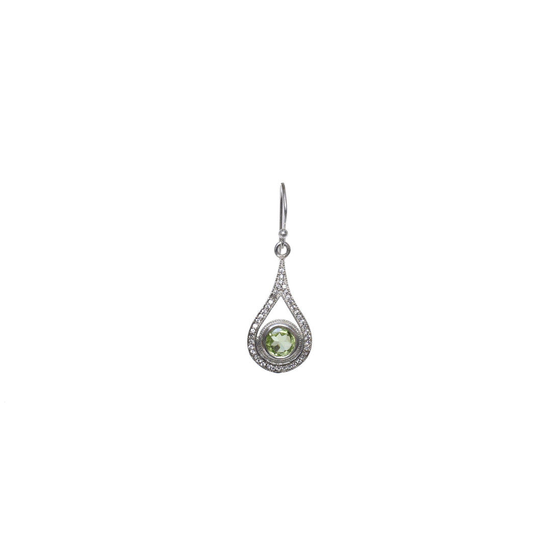925 Silver Peridot Teardrop Jewelry Set | Women's Gift