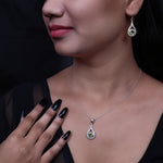 Load image into Gallery viewer, 925 Silver Peridot Teardrop Jewelry Set | Women's Gift
