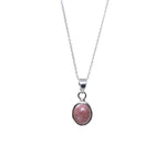 Load image into Gallery viewer, 925 Silver Rhodochrosite Jewelry Set | Gemstone Earrings &amp; Necklace for Women
