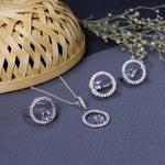 Load image into Gallery viewer, 925 Silver Amethyst Jewelry Set for Women | Gift
