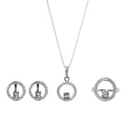 Load image into Gallery viewer, 925 Silver Amethyst Jewelry Set for Women | Gift
