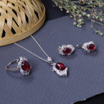 Load image into Gallery viewer, 925 Silver Pink Gemstone Jewelry Set for Women | Gift
