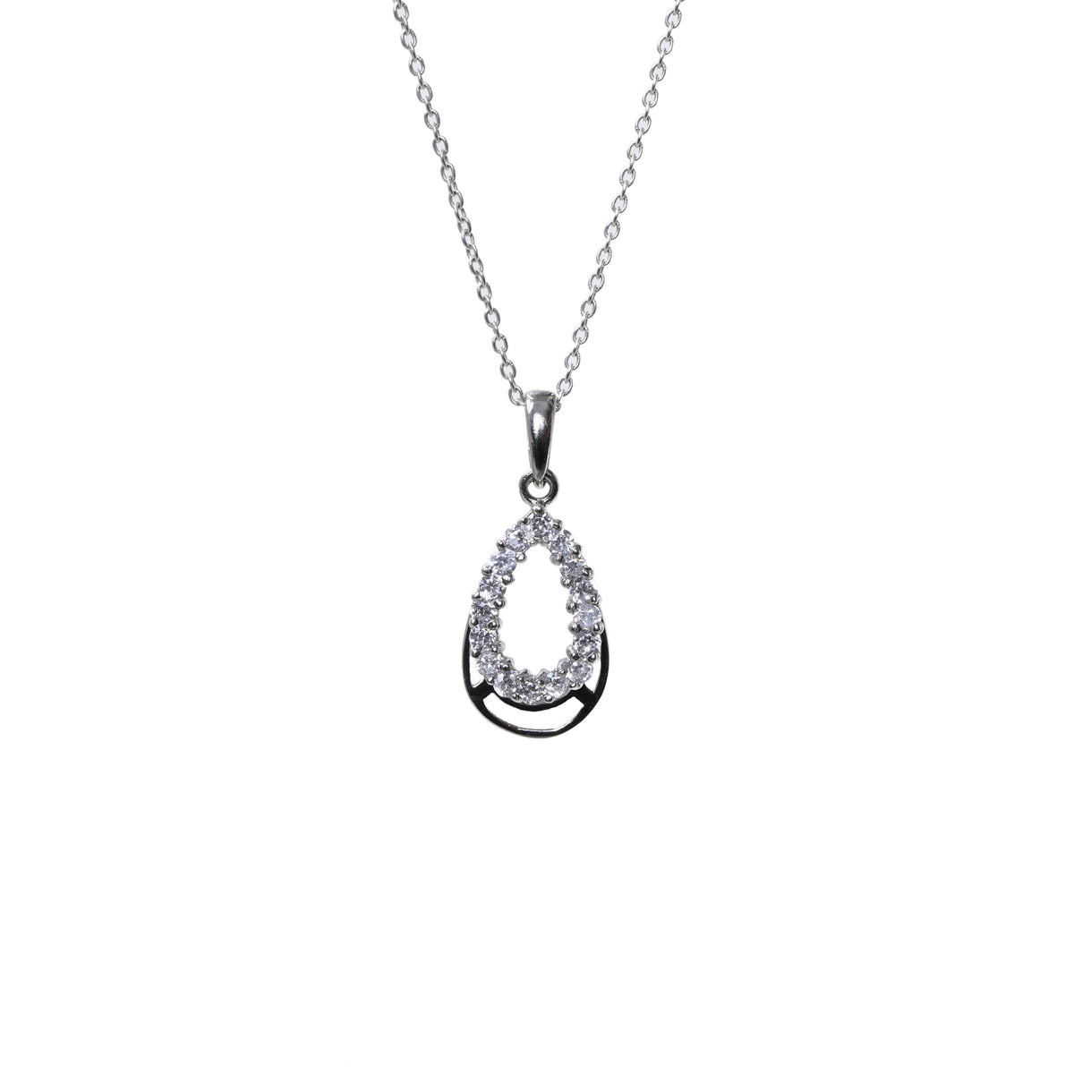 925 silver teardrop earrings & necklace set | gift for her