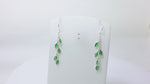 在图库查看器中加载和播放视频， 925纯银绿色叶子水滴耳环 | 女士 | 礼物
